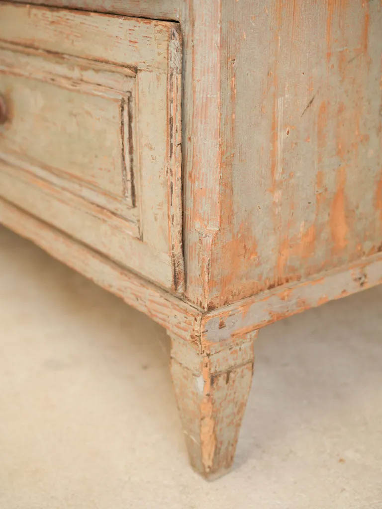 19th Century Swedish Gustavian Commode w/ blue patina 50½"