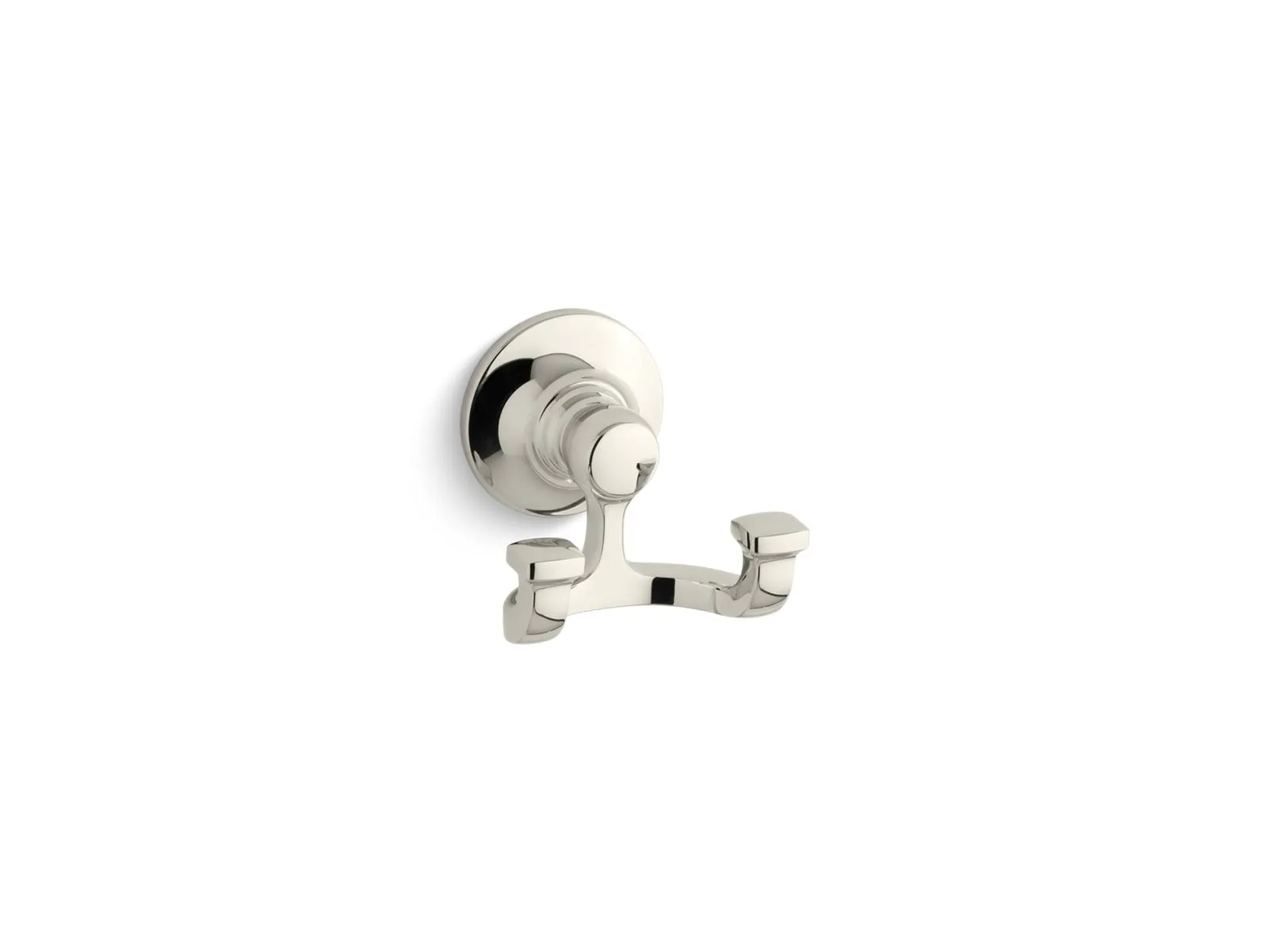 Bancroft 3.13" Robe Hook in Vibrant Polished Nickel