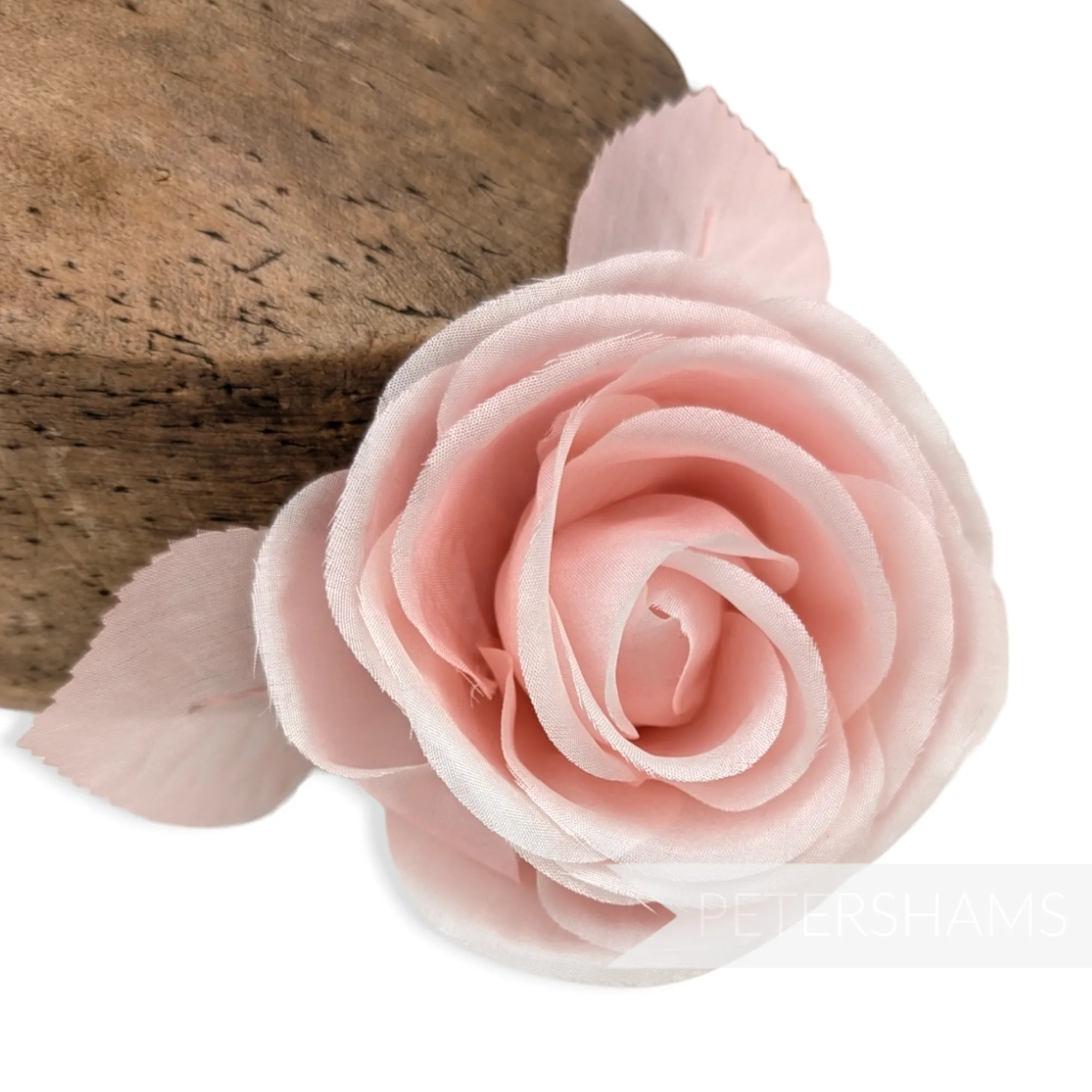 'Carmel' 9cm Silk Rose Flower Millinery Hat Mount