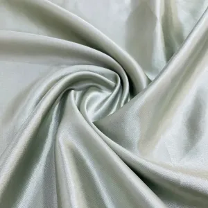 Crocodile Green Solid Satin Fabric