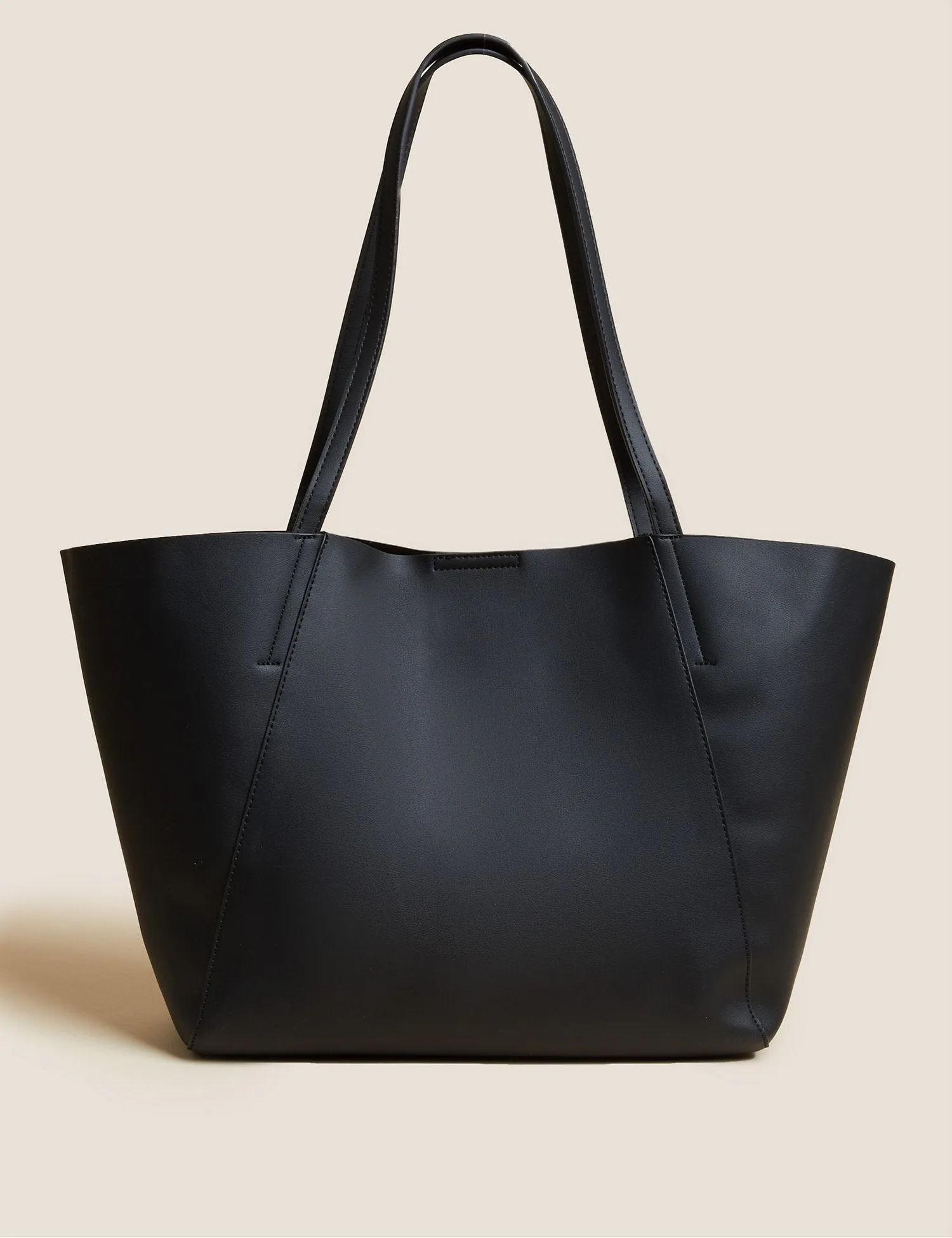 Faux Leather Tote Bag