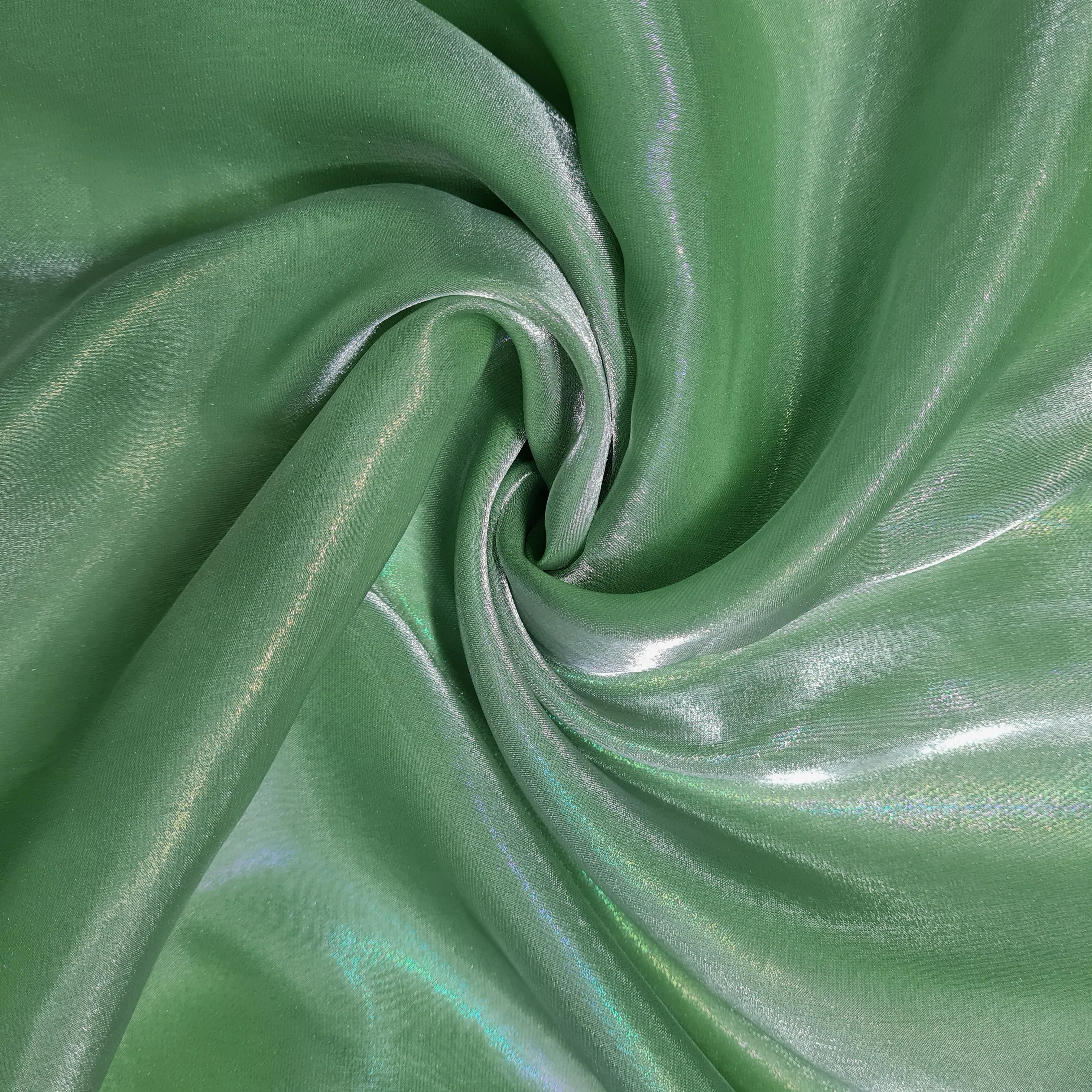 Green 3D Imported Organza Fabric