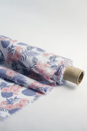 Hibiscus - Printed Viscose | Lilac