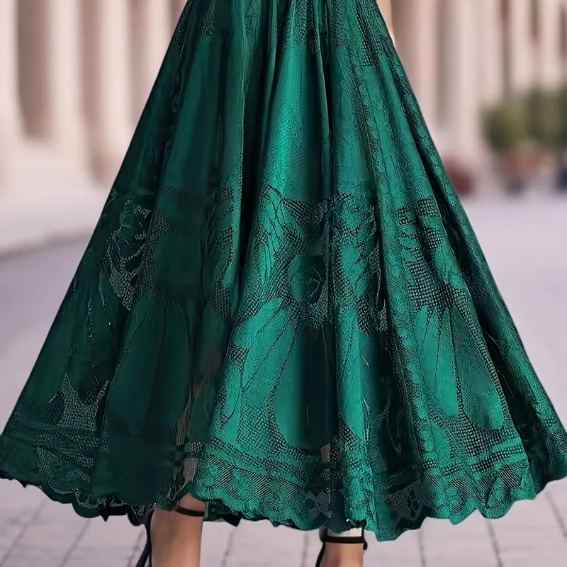 High Waist Lace Skirt Elegant AnkleLength Spring  Summer Style