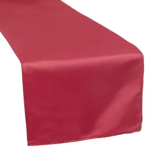 Lamour Satin Table Runner - Apple Red