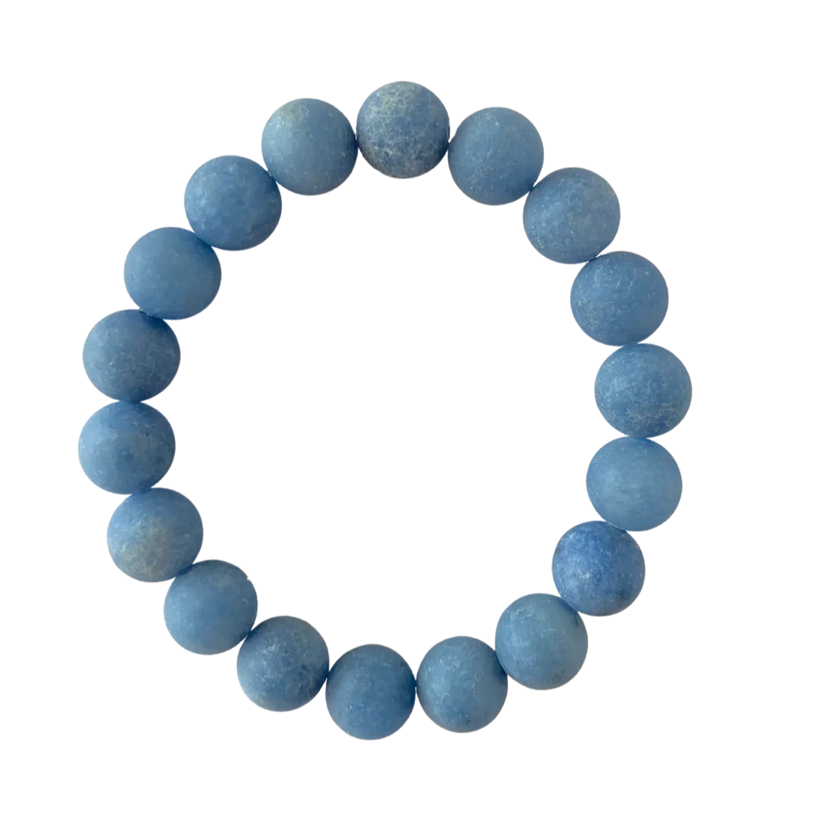 Matte Dark Blue Grey Jade 10mm Bracelet