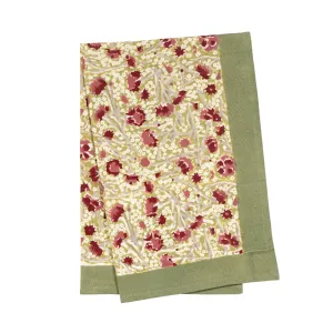 Meadows Tea Towels Red & Green, Set of 3