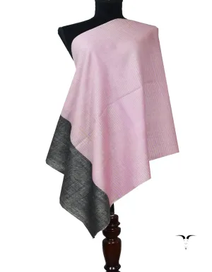 purple and black striped pashmina stole 7967