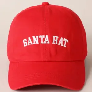 Santa Hat Embroidered Baseball Cap