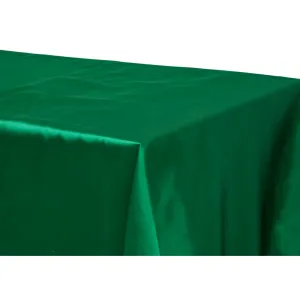 Satin Rectangular 60"x120" Tablecloth - Emerald Green