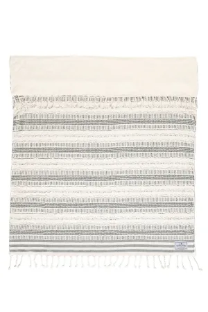 The Ophelia Fleece Throw | Black Stripe